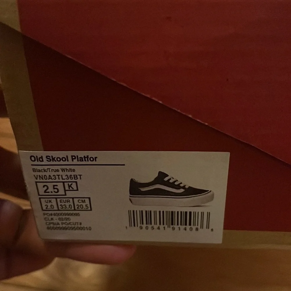 Kids old skool platform vans - Picture 3 of 4